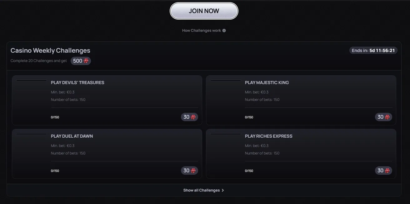 Registrierung bei Casinova Casino (mobil)